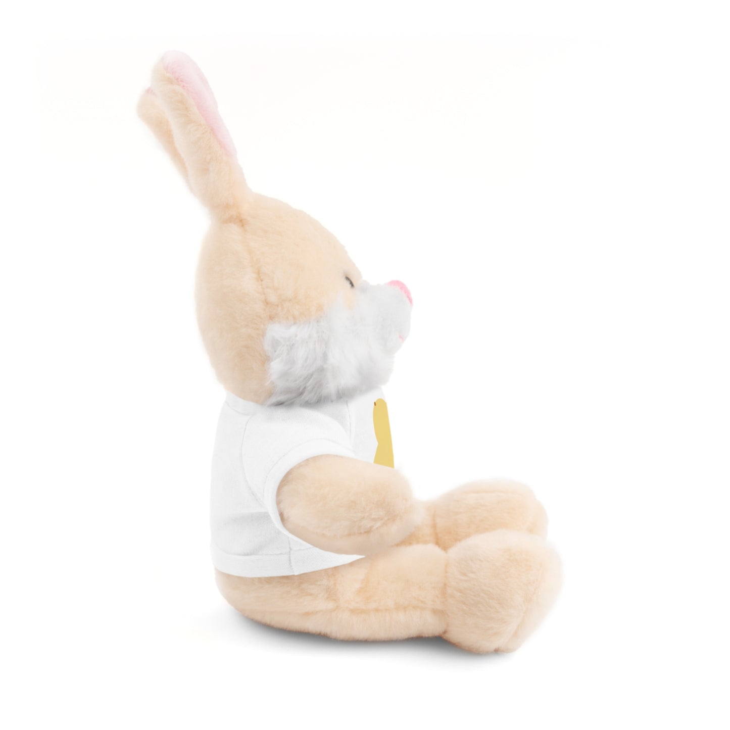 Plush Teddy Bear with Bunny Tee — Soft Stuffed Animal Gift for Kids & Baby Showers