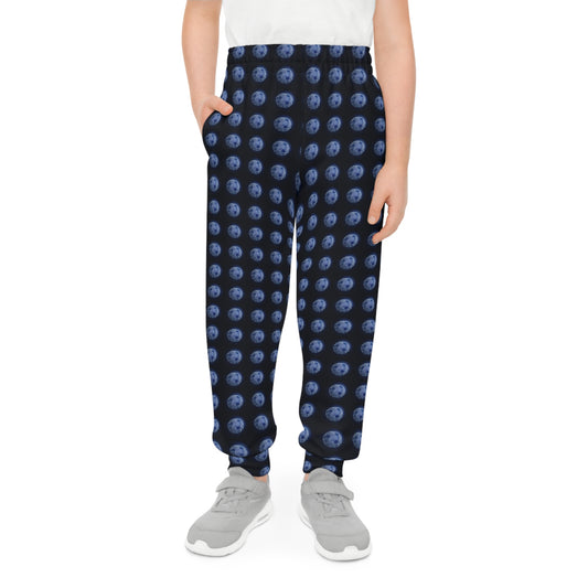 Soccer Ball Youth Joggers – Metallic Pattern AOP Athletic Pants
