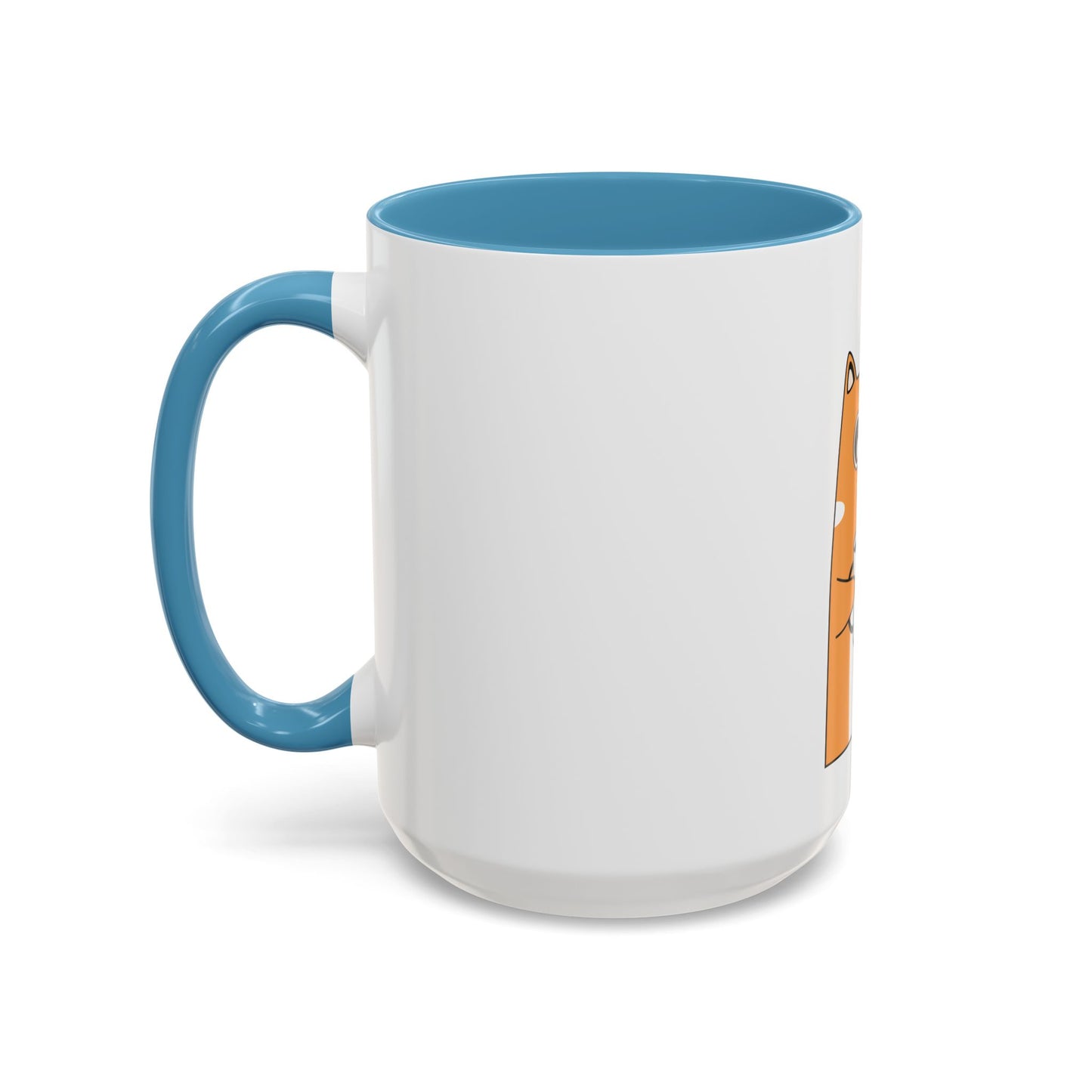 Orange Cat Coffee Mug — Cute Kitty Holding Coffee Accent Mug (11/15oz)