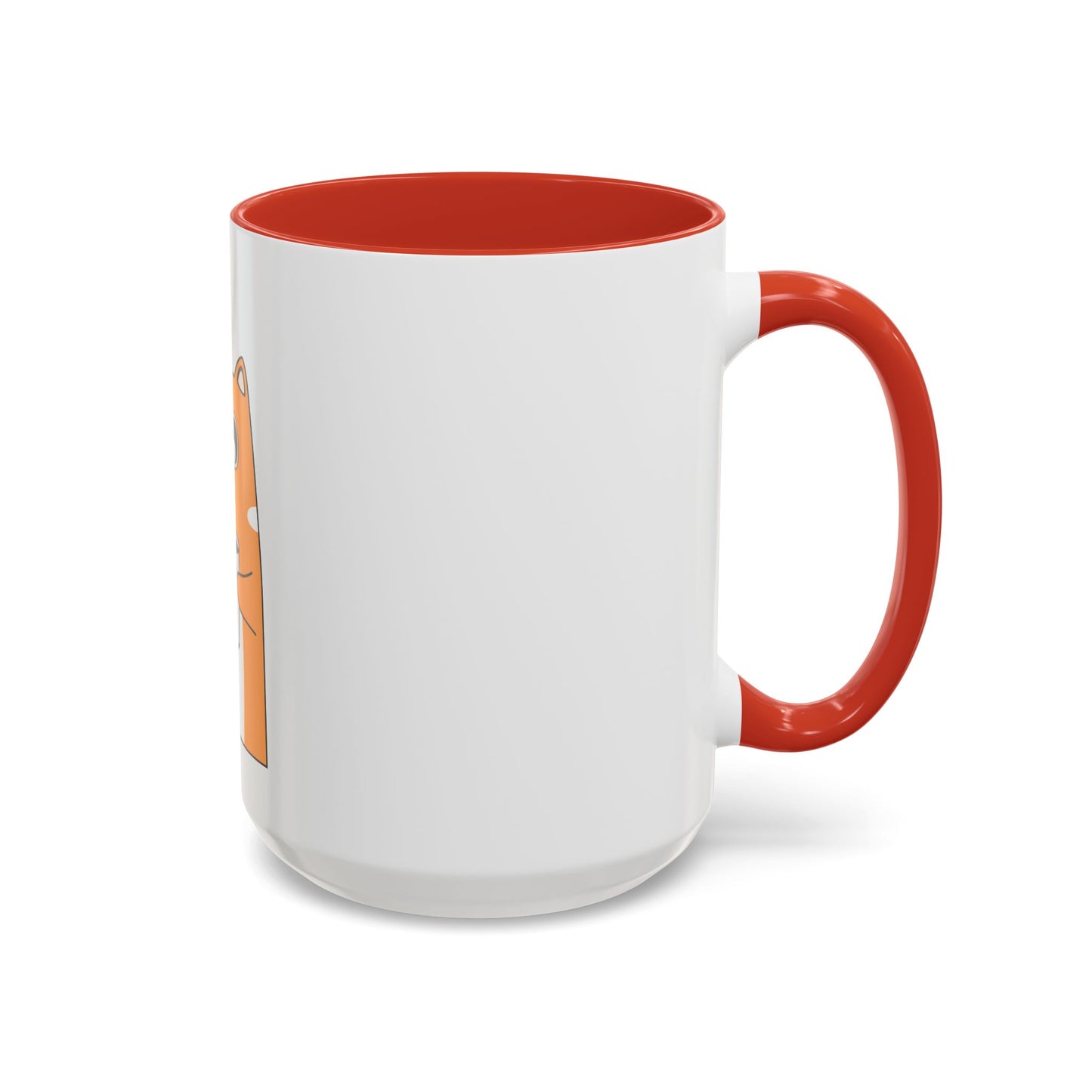 Orange Cat Coffee Mug — Cute Kitty Holding Coffee Accent Mug (11/15oz)