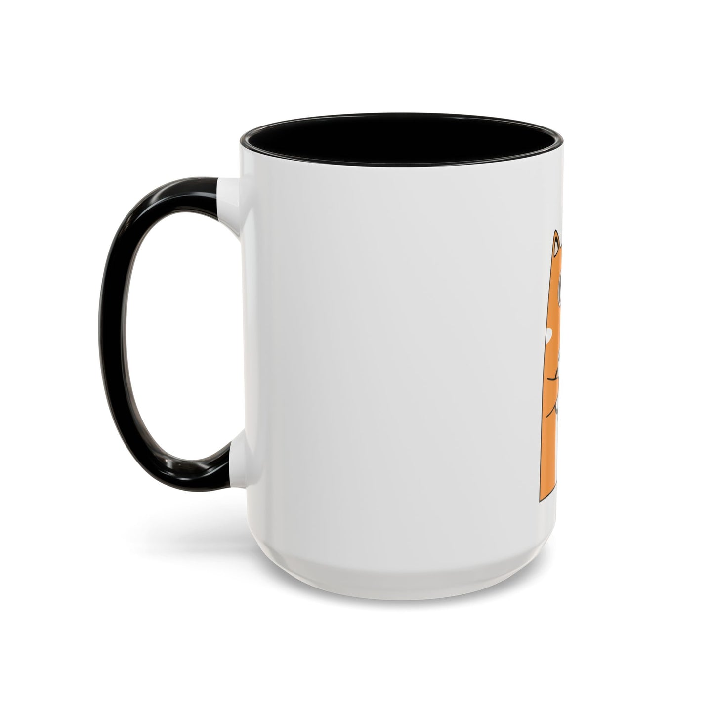 Orange Cat Coffee Mug — Cute Kitty Holding Coffee Accent Mug (11/15oz)