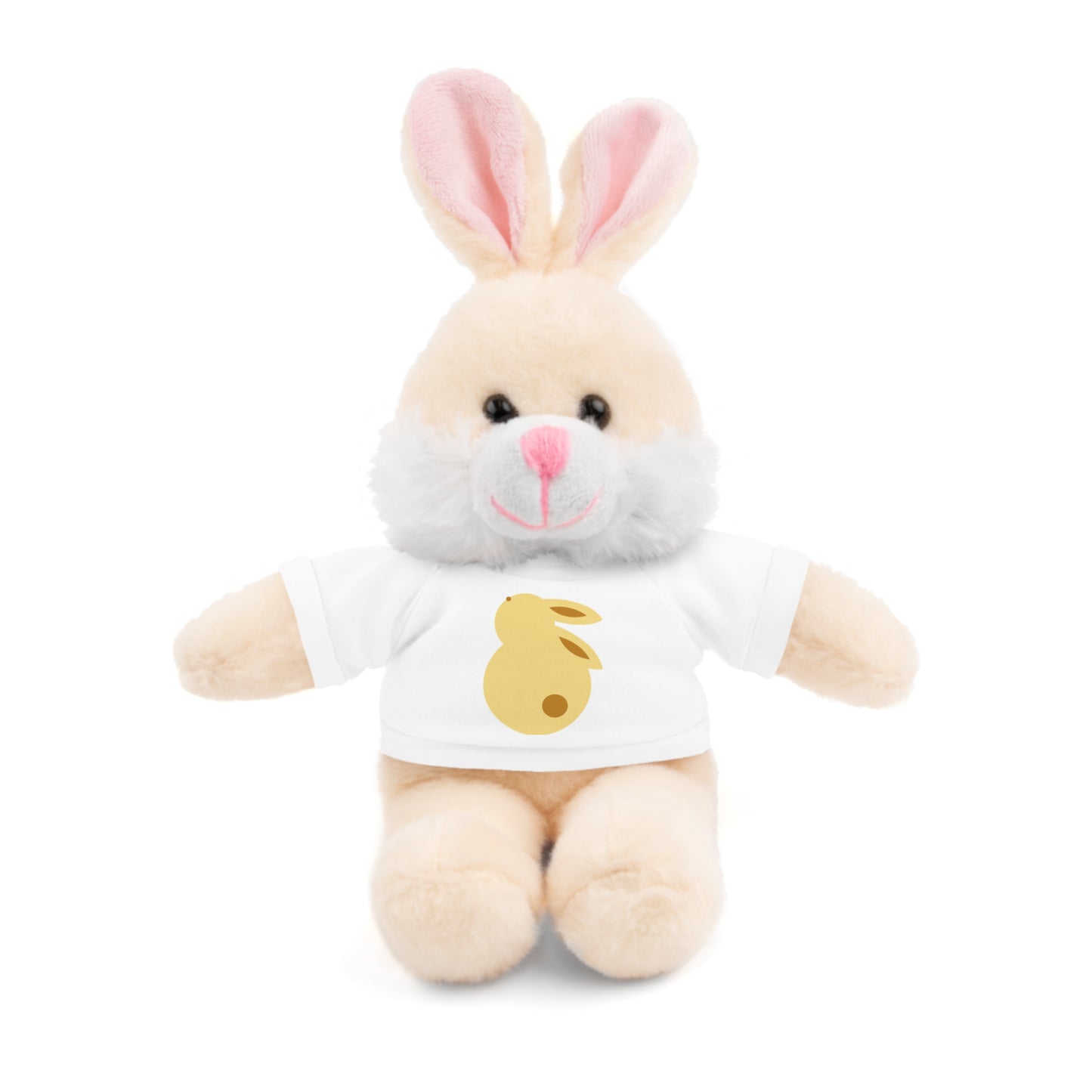 Plush Teddy Bear with Bunny Tee — Soft Stuffed Animal Gift for Kids & Baby Showers