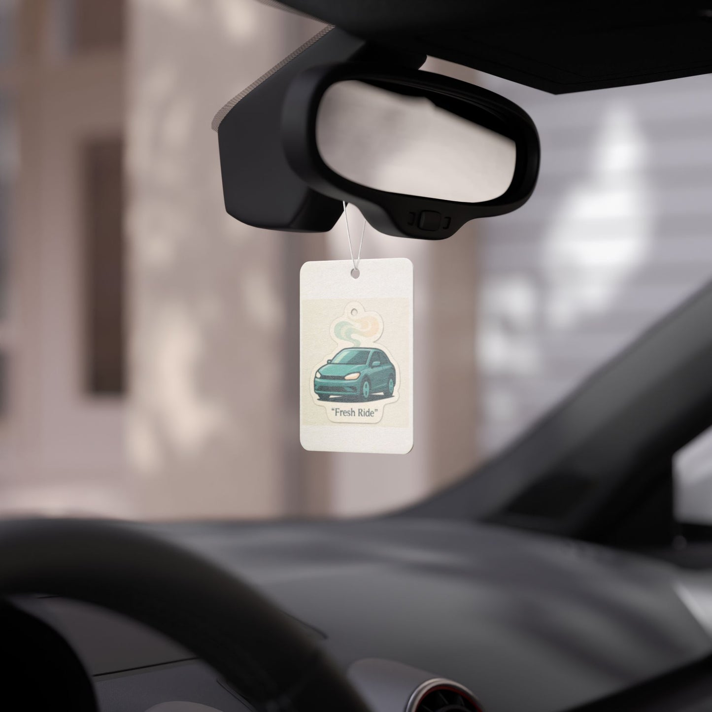 Car Air Freshener — 'Fresh Ride' Scented Hanging Car Ornament