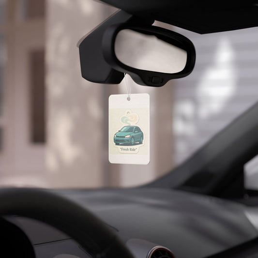 Car Air Freshener — 'Fresh Ride' Scented Hanging Car Ornament