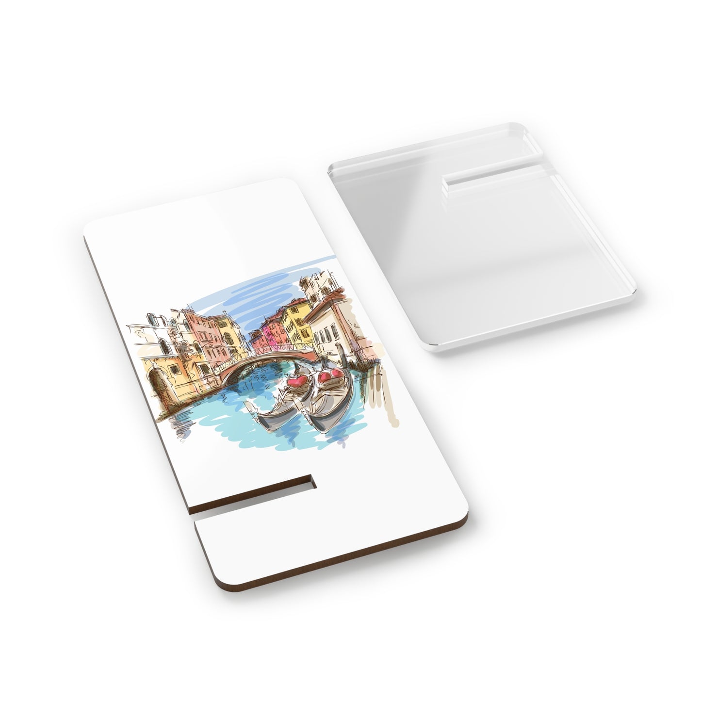 Phone Stand — Scenic Venice Canal Smartphone Holder