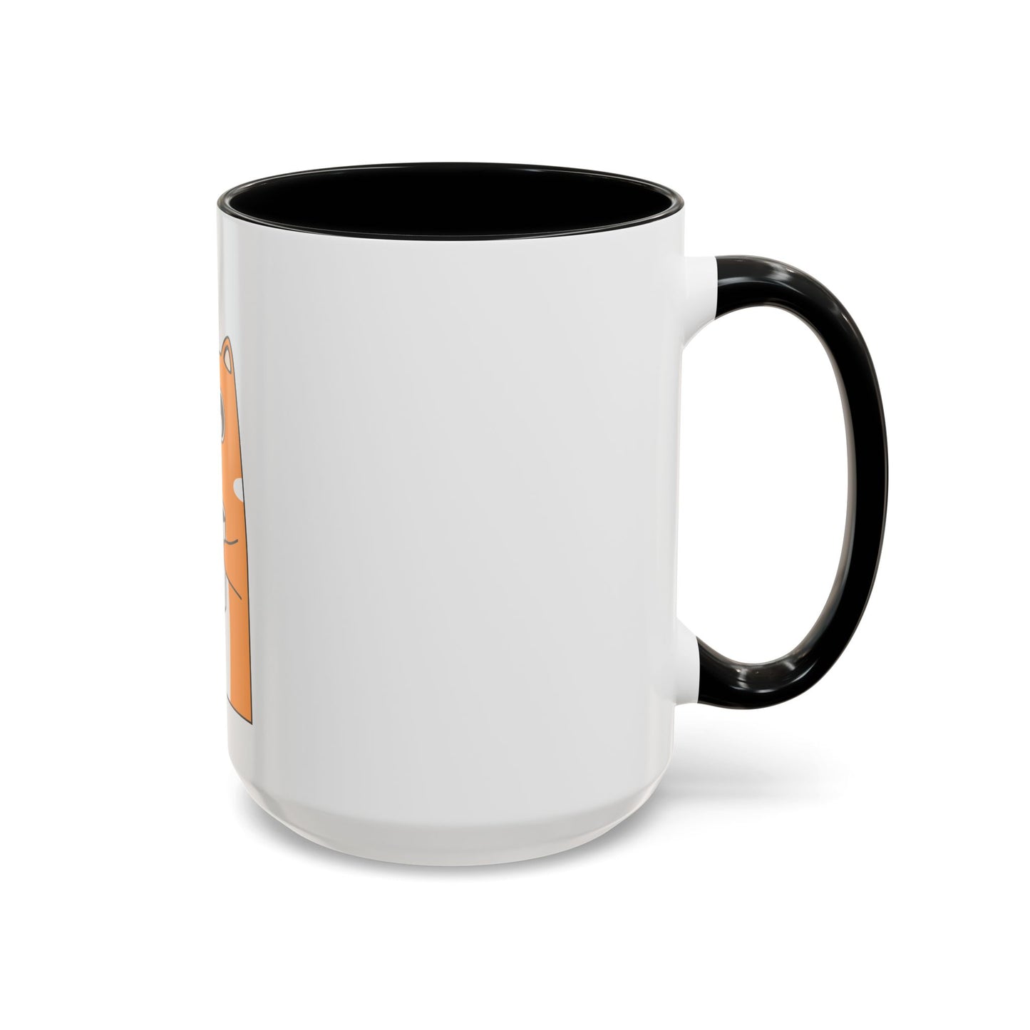 Orange Cat Coffee Mug — Cute Kitty Holding Coffee Accent Mug (11/15oz)