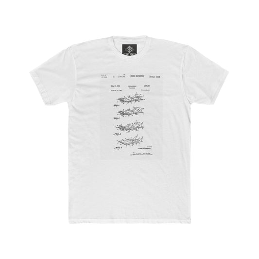 Vintage Aircraft Patent Tee — Aviation Blueprint Crew Shirt
