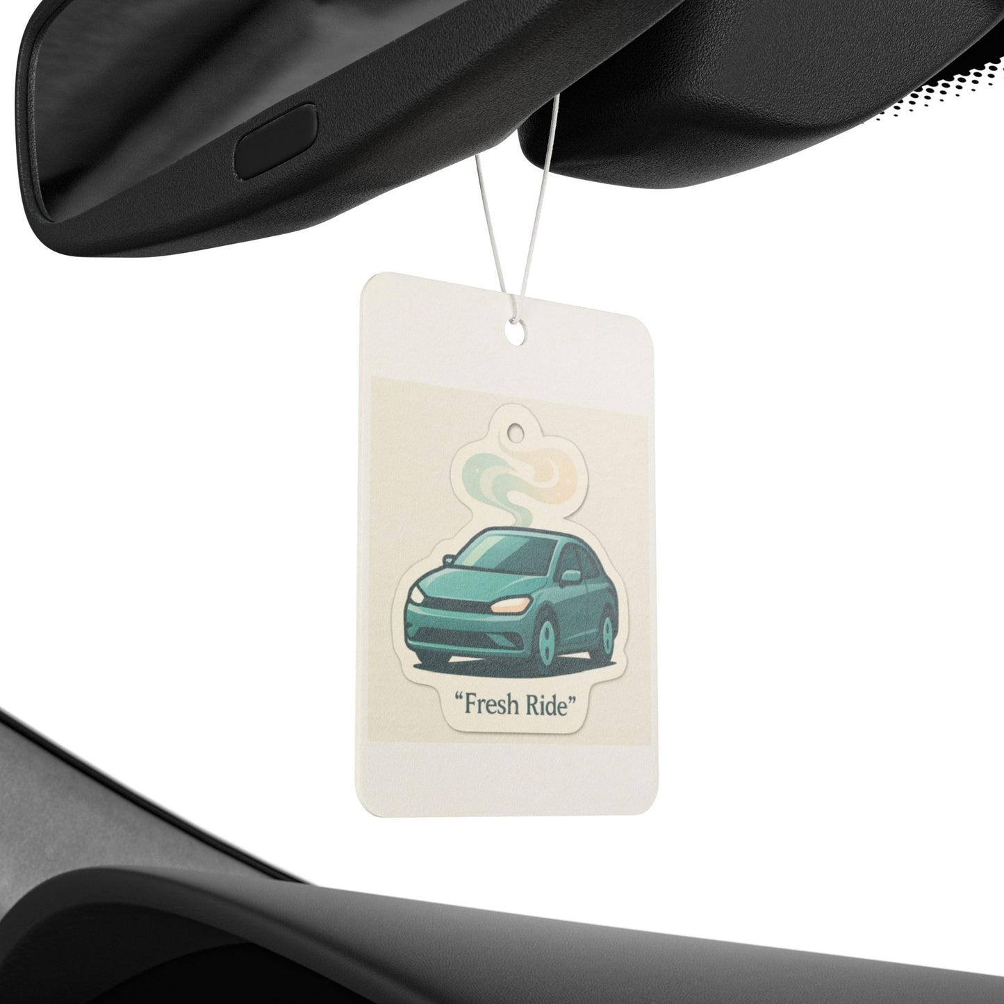 Car Air Freshener — 'Fresh Ride' Scented Hanging Car Ornament