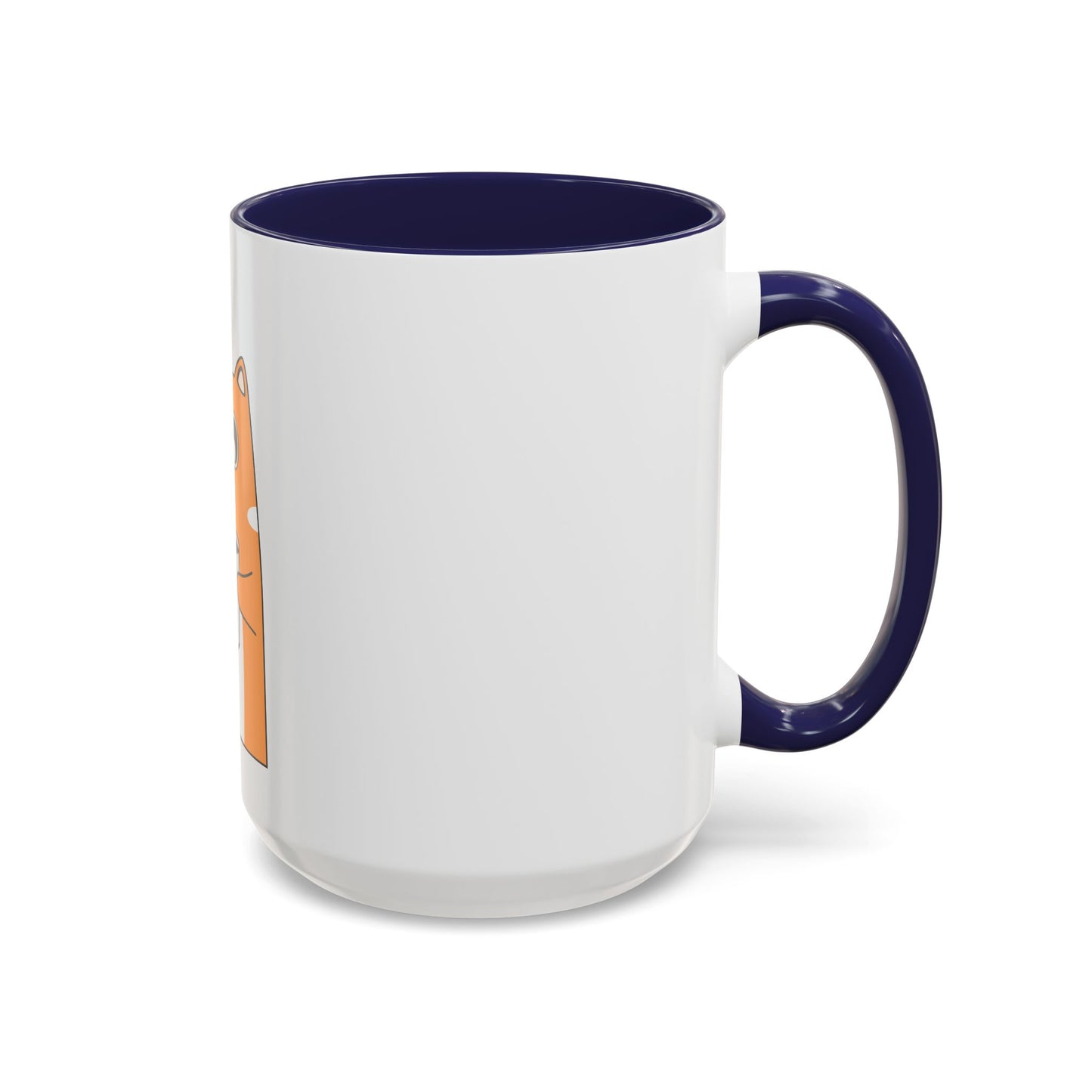 Orange Cat Coffee Mug — Cute Kitty Holding Coffee Accent Mug (11/15oz)