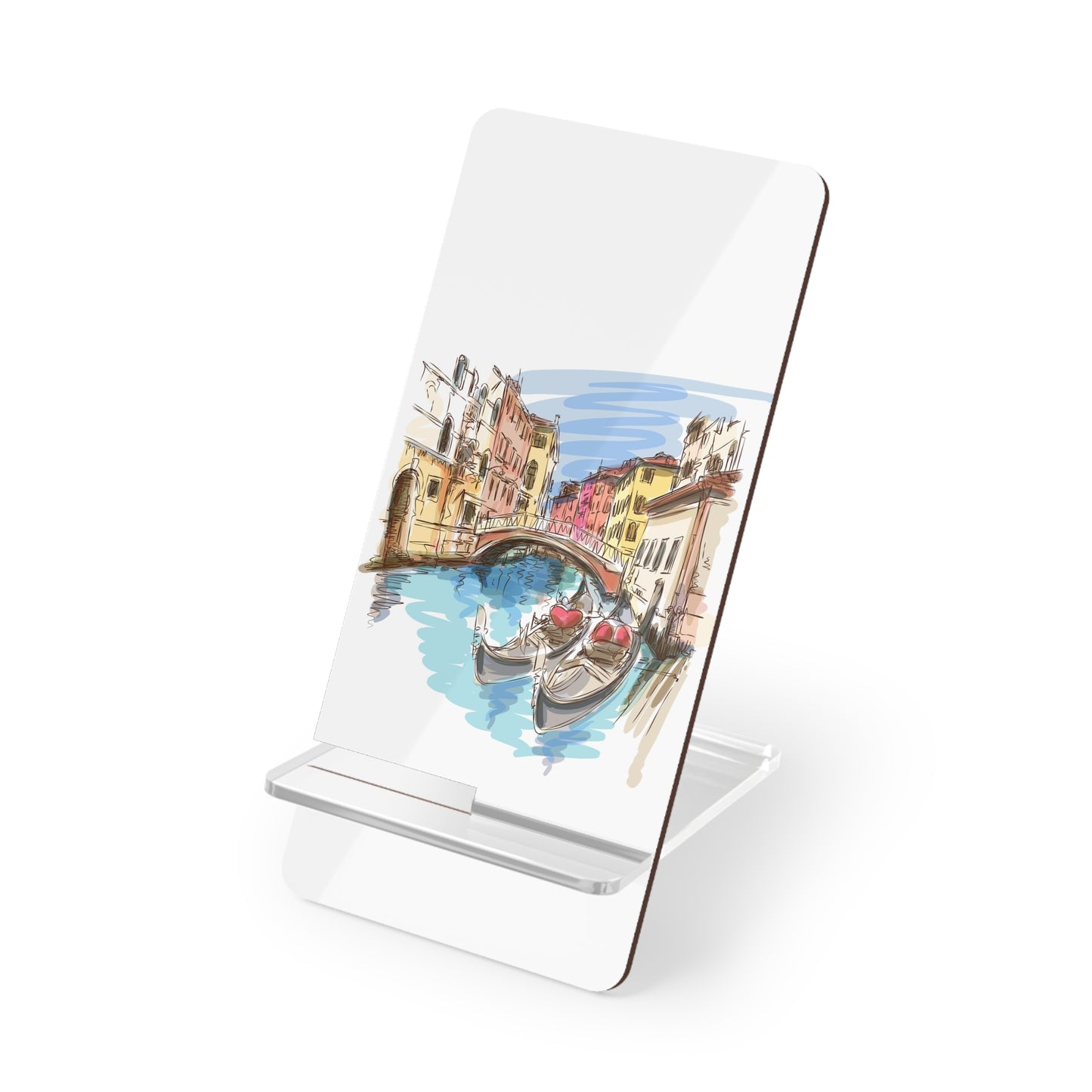 Phone Stand — Scenic Venice Canal Smartphone Holder