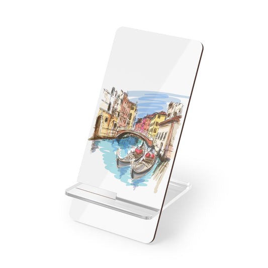 Phone Stand — Scenic Venice Canal Smartphone Holder