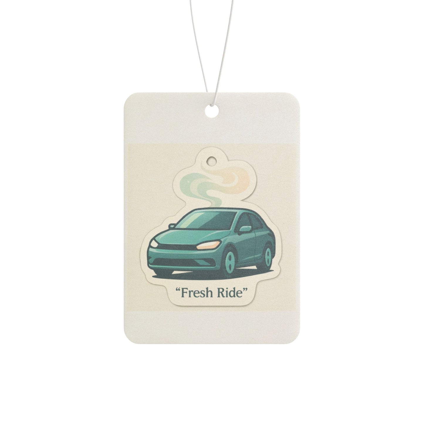 Car Air Freshener — 'Fresh Ride' Scented Hanging Car Ornament