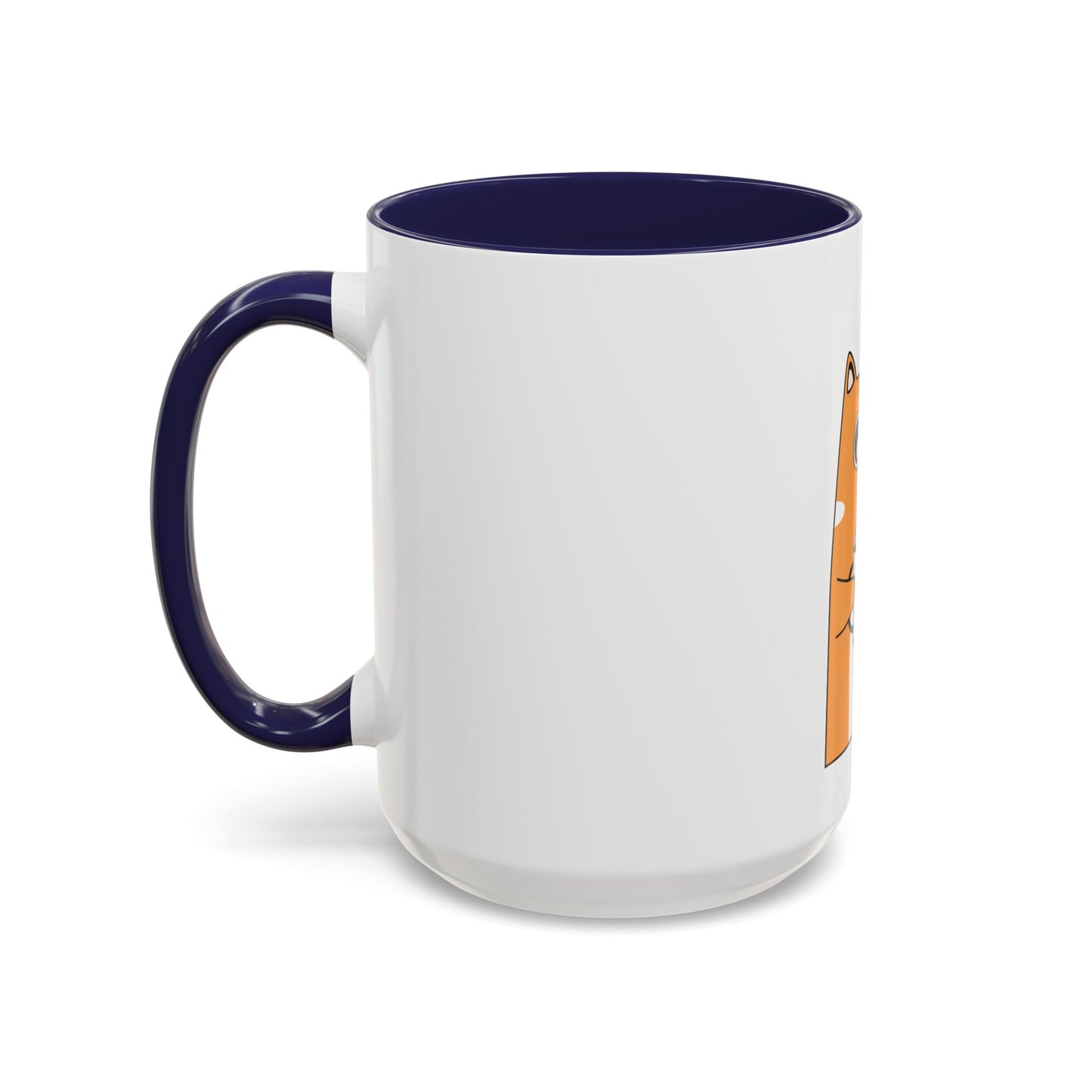 Orange Cat Coffee Mug — Cute Kitty Holding Coffee Accent Mug (11/15oz)