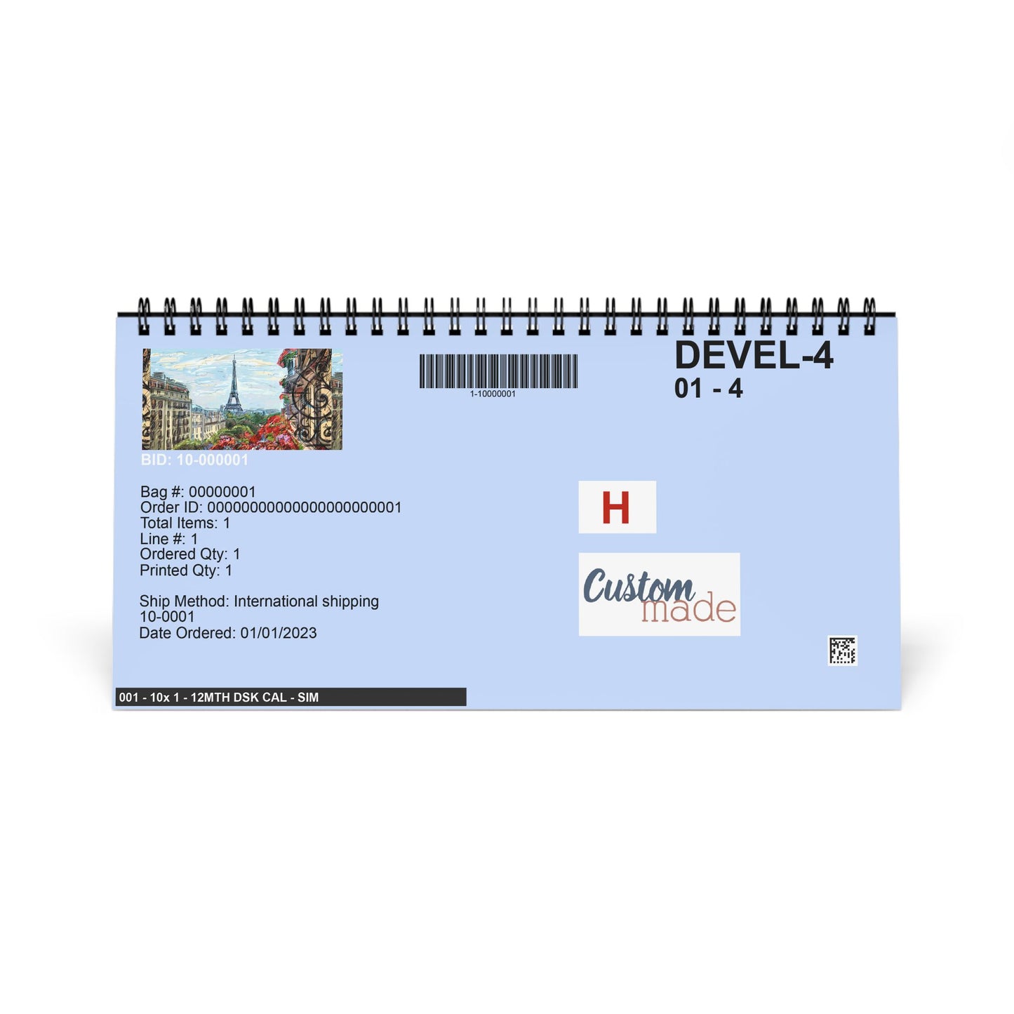 Paris & Rome 2026 Desktop Calendar — Scenic European Cities Grid