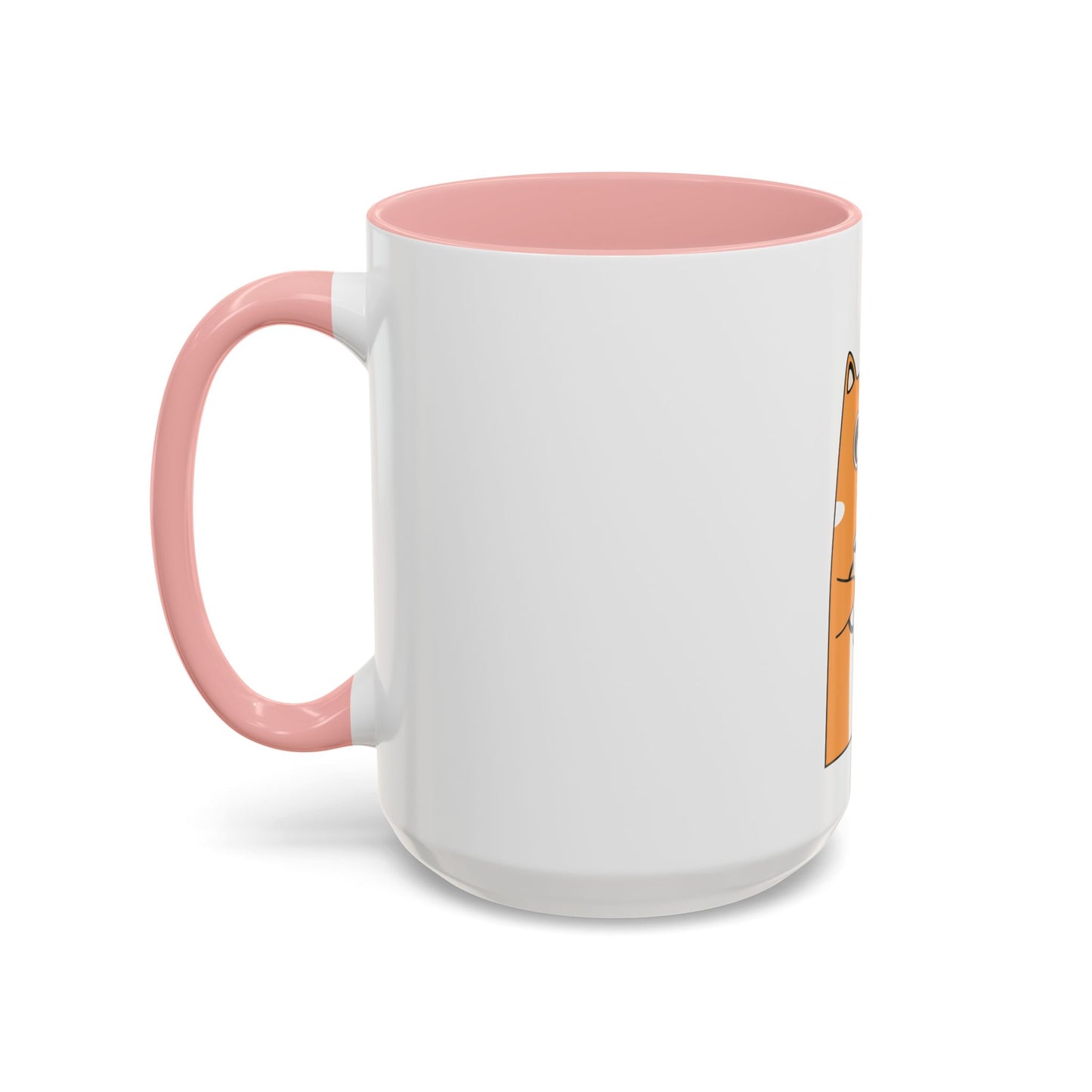 Orange Cat Coffee Mug — Cute Kitty Holding Coffee Accent Mug (11/15oz)