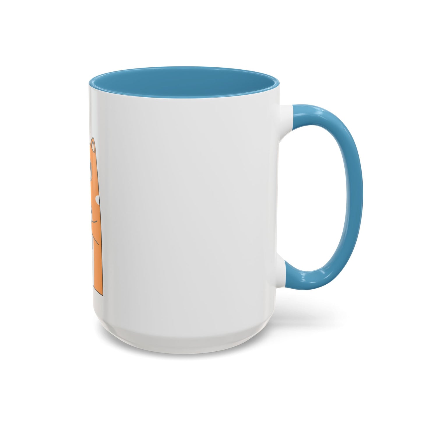 Orange Cat Coffee Mug — Cute Kitty Holding Coffee Accent Mug (11/15oz)
